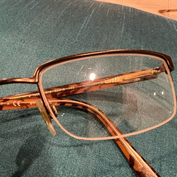 Burberry Gold Brown Classic Wire Frame Reading Glasses - Picture 10 of 14